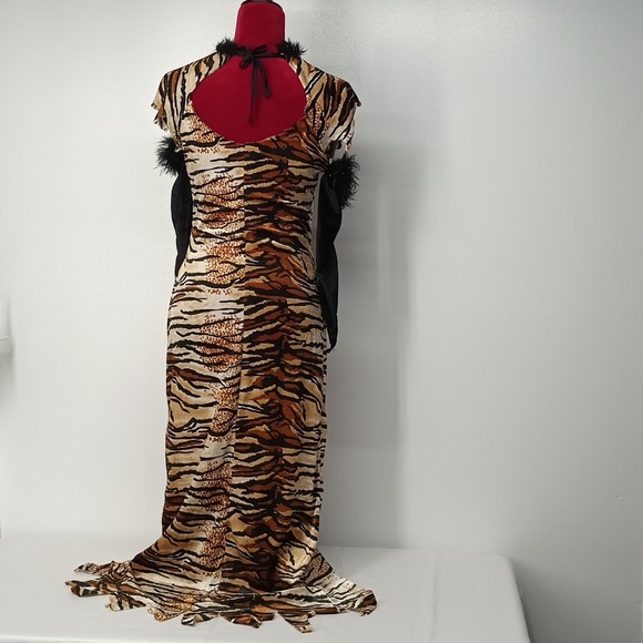 Rubi's tiger adult costume women's 8 - 10 animal tiger forest cat jungle - Picture 3 of 10